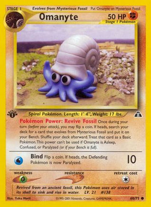 Omanyte 60/75 - Neo Discovery Unlimited - Poke-Collect
