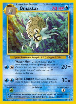 Omastar 58/110 - Legendary Collection Reverse Holofoil - Poke-Collect