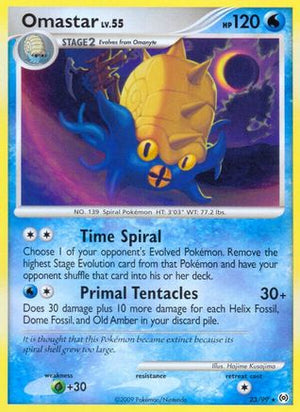 Omastar 23/99 - Arceus Reverse Holofoil