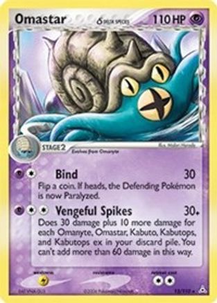 Omastar (Delta Species) 13/110 - Holon Phantoms Reverse Holofoil - Poke-Collect