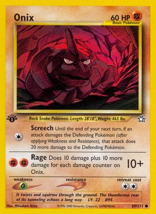 Onix 69/111 - Neo Genesis Unlimited - Poke-Collect