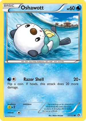Oshawott 37/113 - Legendary Treasures Reverse Holofoil - Poke-Collect