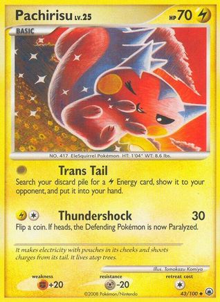 Pachirisu 43/100 - Majestic Dawn Reverse Holofoil - Poke-Collect