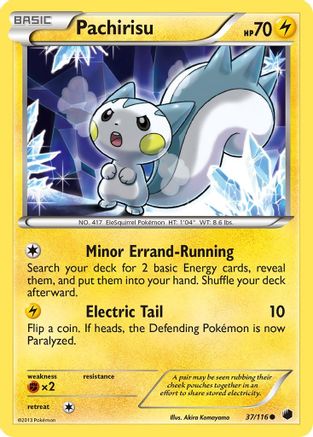Pachirisu 37/116 - Plasma Freeze Reverse Holofoil - Poke-Collect