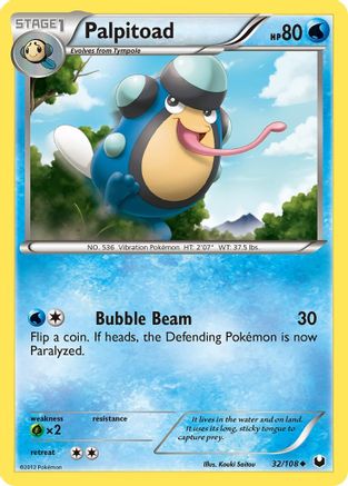 Palpitoad 32/108 - Dark Explorers Reverse Holofoil - Poke-Collect