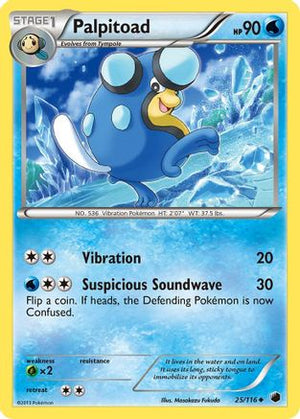 Palpitoad 25/116 - Plasma Freeze Reverse Holofoil - Poke-Collect