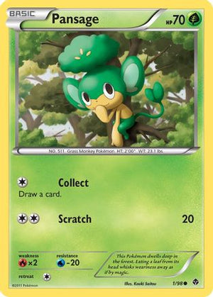 Pansage 1/98 - Emerging Powers - Poke-Collect