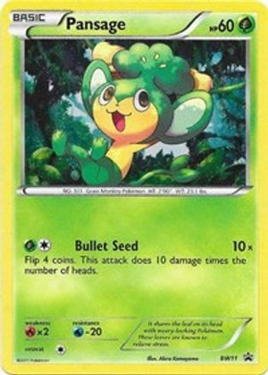 Pansage BW11/101 - BW Black Star Promos Holofoil - Poke-Collect