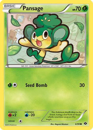 Pansage 6/99 - Next Destinies Reverse Holofoil - Poke-Collect
