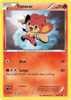 Pansear 16/101 - Noble Victories Reverse Holofoil - Poke-Collect