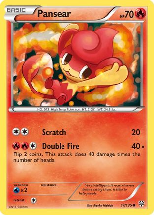 Pansear 19/135 - Plasma Storm - Poke-Collect