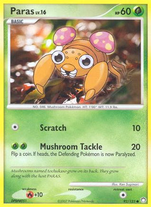 Paras 92/123 - Mysterious Treasures Reverse Holofoil - Poke-Collect
