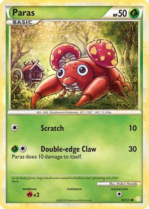 Paras 76/123 - HeartGold & SoulSilver - Poke-Collect
