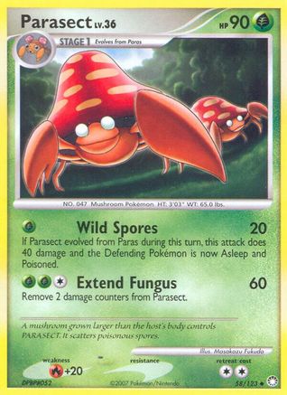 Parasect 58/123 - Mysterious Treasures - Poke-Collect