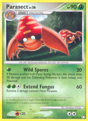 Parasect 58/123 - Mysterious Treasures - Poke-Collect