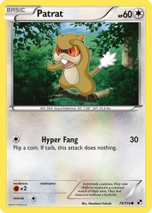Patrat 78/114 - Black & White - Poke-Collect