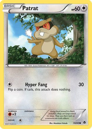 Patrat 78/98 - Emerging Powers Reverse Holofoil - Poke-Collect
