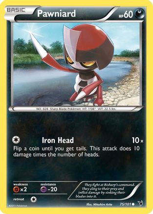 Pawniard (75) 75/101 - Noble Victories Reverse Holofoil - Poke-Collect