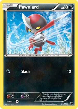 Pawniard 71/116 - Plasma Freeze Reverse Holofoil - Poke-Collect