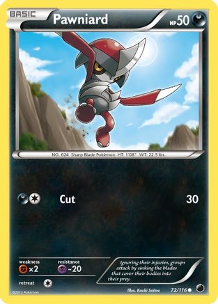 Pawniard (72) 72/116 - Plasma Freeze Reverse Holofoil - Poke-Collect