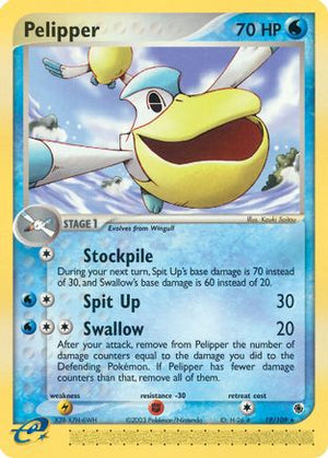 Pelipper 19/109 - Ruby & Sapphire Reverse Holofoil - Poke-Collect