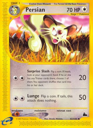 Persian 42/144 - Skyridge - Poke-Collect
