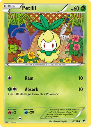 Petilil 4/101 - Noble Victories Reverse Holofoil - Poke-Collect