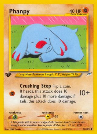Phanpy 76/105 - Neo Destiny 1st Edition - Poke-Collect