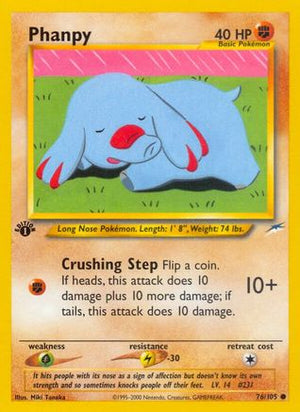 Phanpy 76/105 - Neo Destiny 1st Edition - Poke-Collect