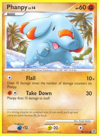 Phanpy 98/132 - Secret Wonders - Poke-Collect