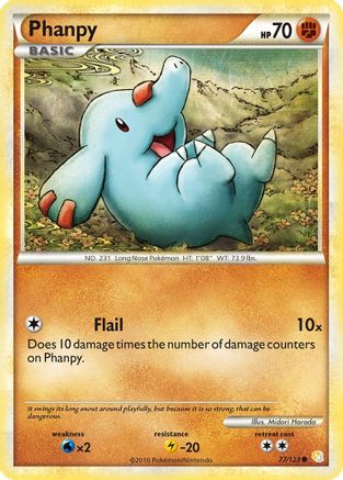 Phanpy 77/123 - HeartGold SoulSilver - Poke-Collect