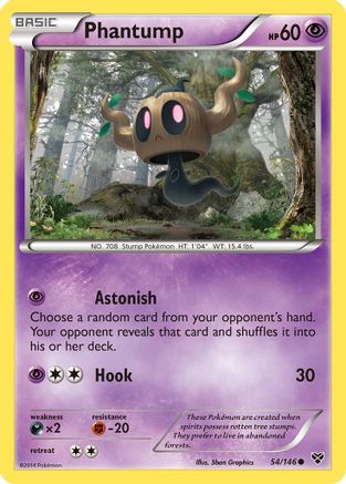 Phantump 54/146 - XY Base Set Reverse Holofoil - Poke-Collect
