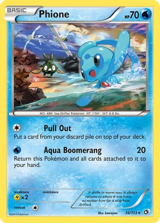 Phione 36/113 - Legendary Treasures Reverse Holofoil - Poke-Collect