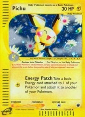 Pichu 22/165 - Expedition Base Set Reverse Holofoil - Poke-Collect