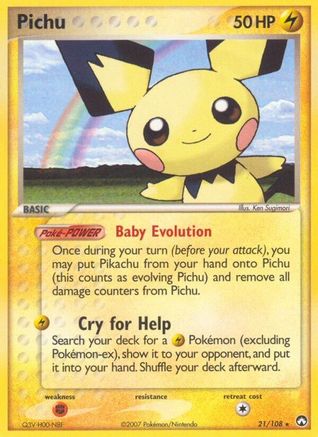 Pichu 21/108 - Power Keepers - Poke-Collect