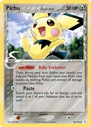 Pichu (Delta Species) 76/110 - Holon Phantoms Reverse Holofoil - Poke-Collect