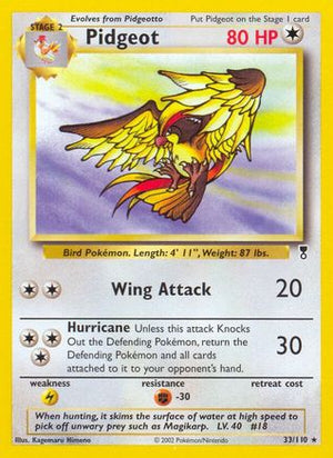 Pidgeot 33/110 - Legendary Collection Reverse Holofoil - Poke-Collect