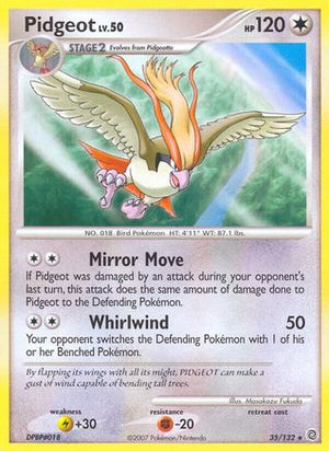 Pidgeot 35/132 - Secret Wonders Reverse Holofoil - Poke-Collect
