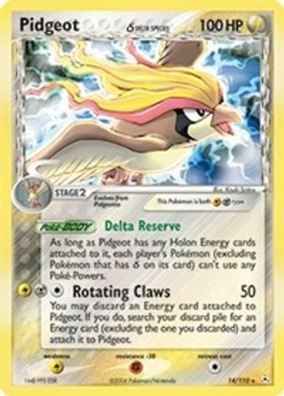 Pidgeot (Delta Species) 14/110 - Holon Phantoms Reverse Holofoil - Poke-Collect