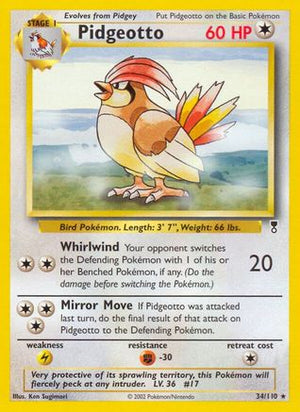 Pidgeotto 34/110 - Legendary Collection Reverse Holofoil - Poke-Collect