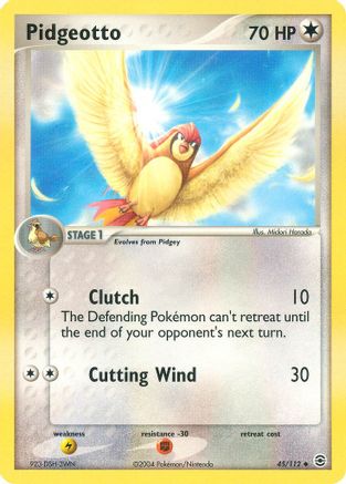 Pidgeotto 45/112 - FireRed & LeafGreen Reverse Holofoil - Poke-Collect