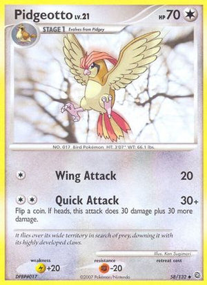 Pidgeotto 58/132 - Secret Wonders Reverse Holofoil - Poke-Collect
