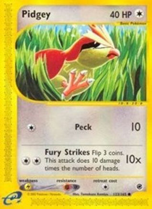 Pidgey 123/165 - Expedition Base Set Reverse Holofoil - Poke-Collect