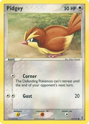 Pidgey 73/112 - FireRed & LeafGreen Reverse Holofoil - Poke-Collect