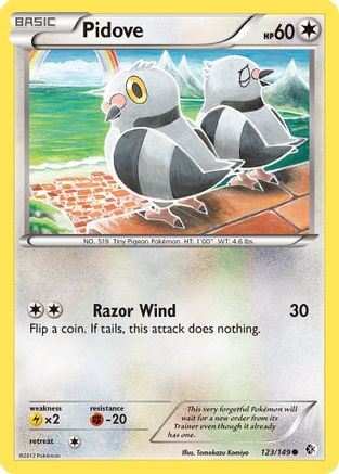 Pidove 123/149 - Boundaries Crossed Reverse Holofoil - Poke-Collect