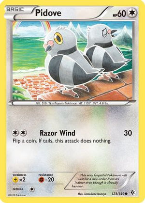 Pidove 123/149 - Boundaries Crossed Reverse Holofoil - Poke-Collect