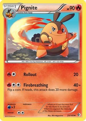 Pignite 25/149 - Boundaries Crossed Reverse Holofoil - Poke-Collect