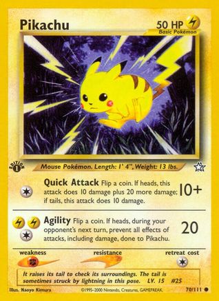 Pikachu 70/111 - Neo Genesis 1st Edition - Poke-Collect