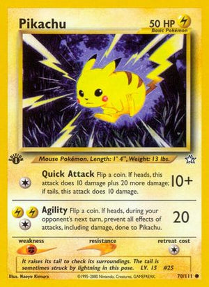 Pikachu 70/111 - Neo Genesis 1st Edition - Poke-Collect