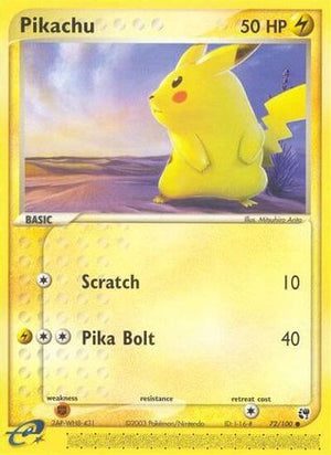 Pikachu 72/100 - Sandstorm Reverse Holofoil